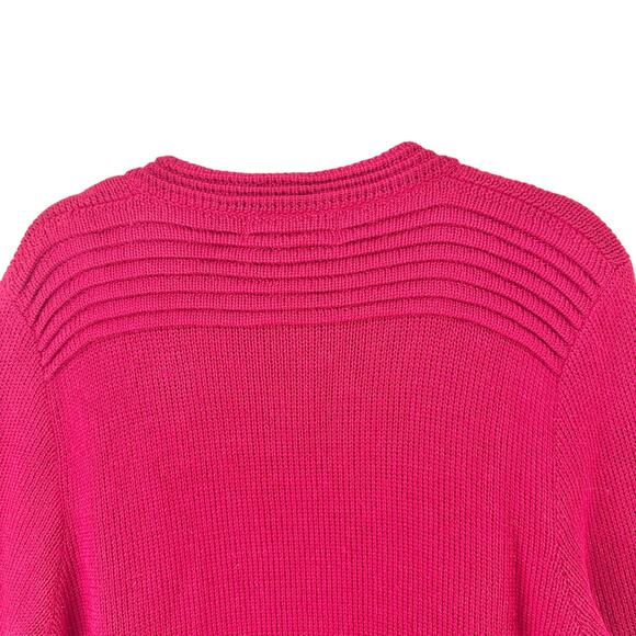 Peruvian Link Ebel cardigan sweater 100% alpaca bright red women’s one size - Picture 4 of 9